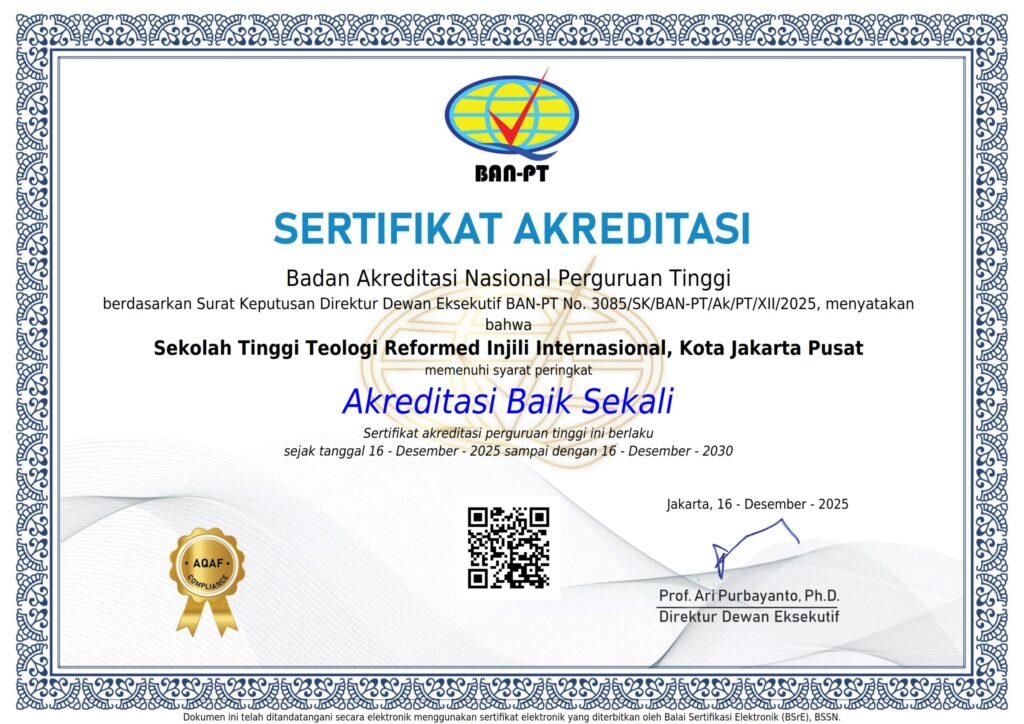 Sertifikat Akreditasi Akreditasi Institusi