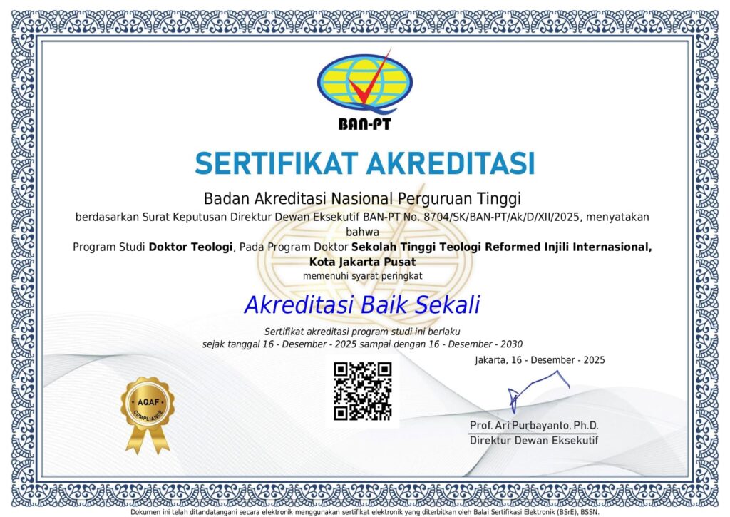 Sertifikat Akreditasi Akreditasi Program Doktor